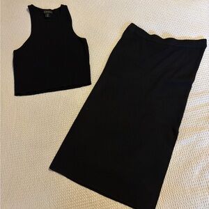 House of Harlow 1960 Classic Black Skirt Set